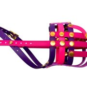 Maulkorb Nase frei FressSchutz Farben Violett, Amythist, Magenta, Himbeere